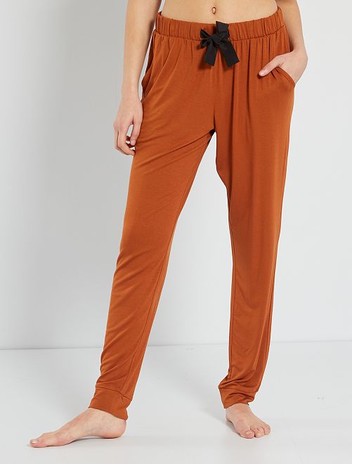 Pantaloni da notte morbidi - ARANCIONE - Kiabi - 10.00€