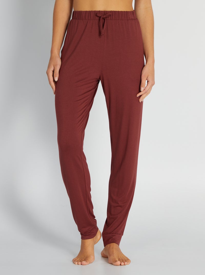 Pantaloni da notte morbidi ROSSO - Kiabi