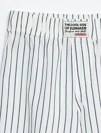 Pantaloni da pigiama in popeline