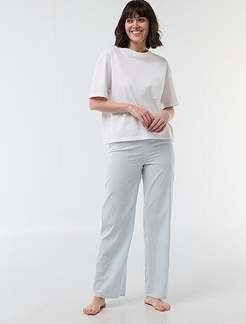Pantaloni da pigiama in popeline