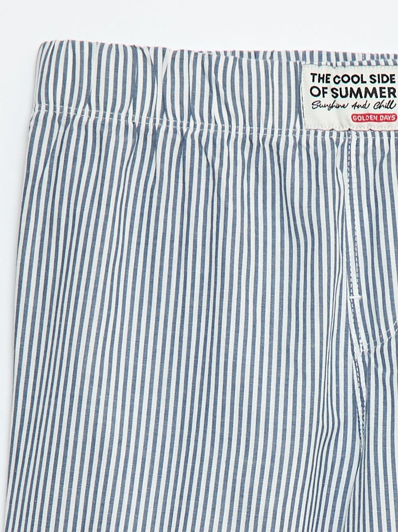 Pantaloni da pigiama in popeline Blu - Kiabi