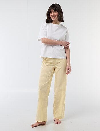Pantaloni da pigiama in popeline