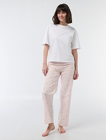 Pantaloni da pigiama in popeline