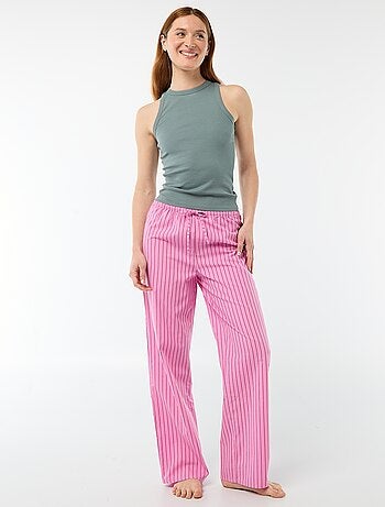 Pantaloni da pigiama in popeline