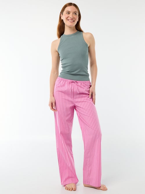 Pantaloni da pigiama in popeline - Kiabi