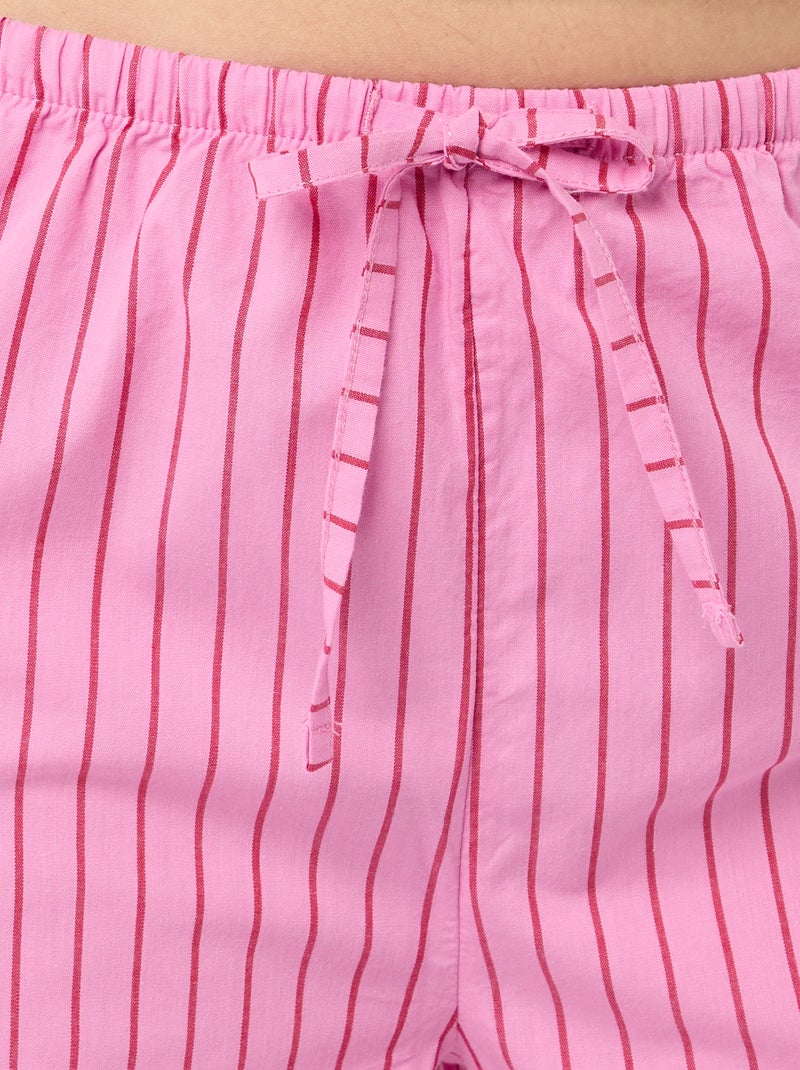 Pantaloni da pigiama in popeline Rosa - Kiabi