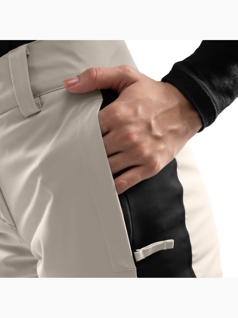 Pantaloni da sci da donna sport invernali donna p3-w fitz roy Beige - Kiabi