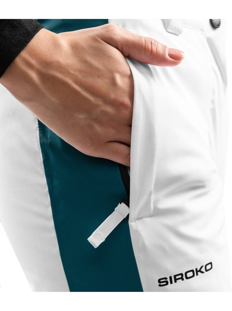 Pantaloni da sci da donna sport invernali donna p3-w genevez Bianco - Kiabi