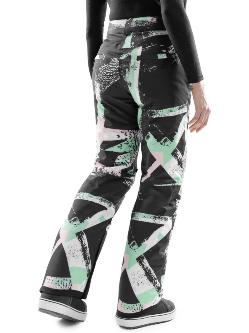 Pantaloni da snowboard da donna sport invernali donna p1-w groove Multicolore - Kiabi