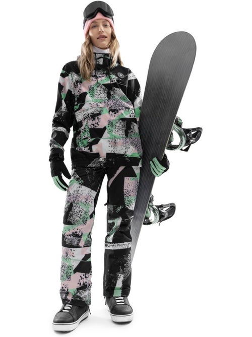 Pantaloni da snowboard da donna sport invernali donna p1-w groove - Kiabi