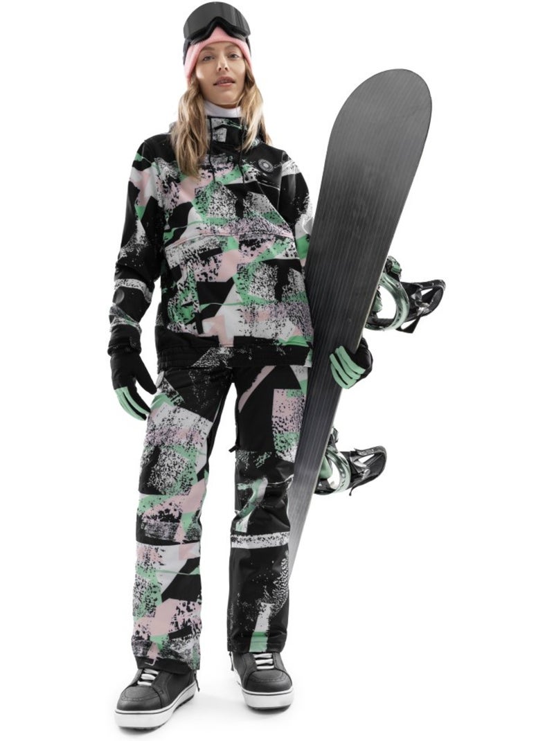 Pantaloni da snowboard da donna sport invernali donna p1-w groove Multicolore - Kiabi