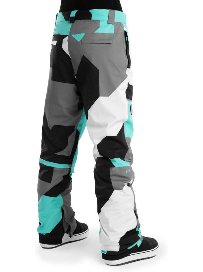 Pantaloni da snowboard da donna sport invernali donna p1-w sleet Turchese - Kiabi
