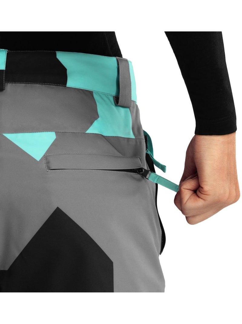 Pantaloni da snowboard da donna sport invernali donna p1-w sleet Turchese - Kiabi