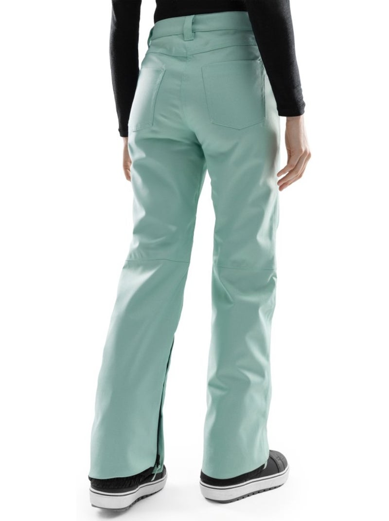 Pantaloni da snowboard hardshell donna sport invernali donna p2-w auburn Verde - Kiabi