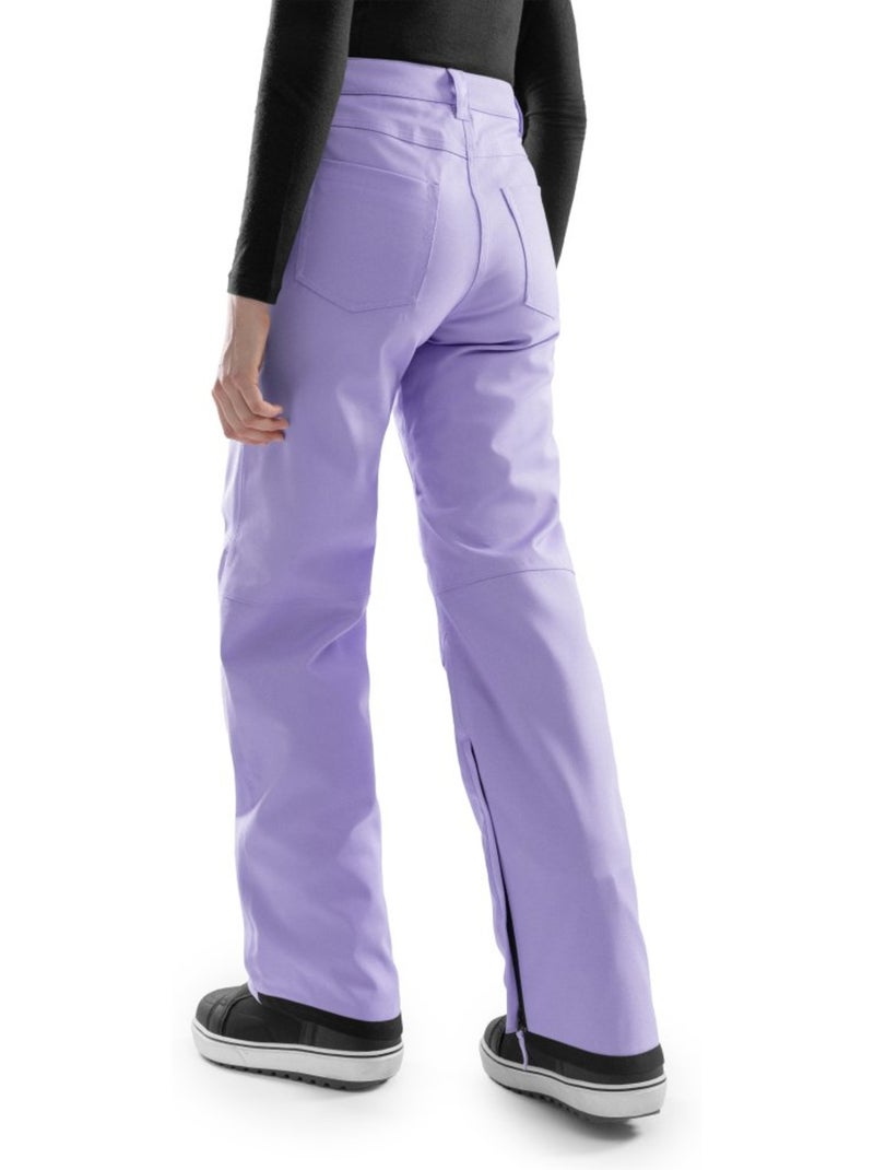 Pantaloni da snowboard hardshell donna sport invernali donna p2-w lyss Viola - Kiabi