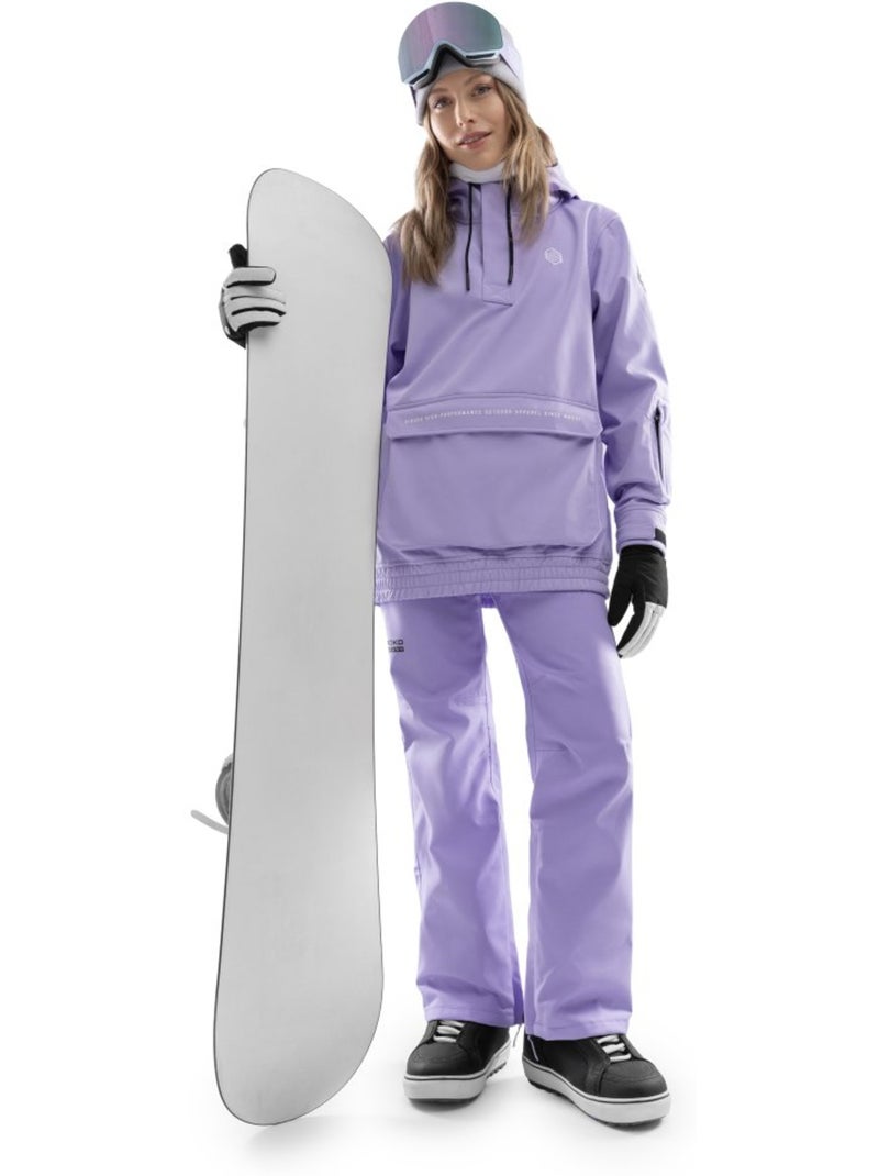 Pantaloni da snowboard hardshell donna sport invernali donna p2-w lyss Viola - Kiabi