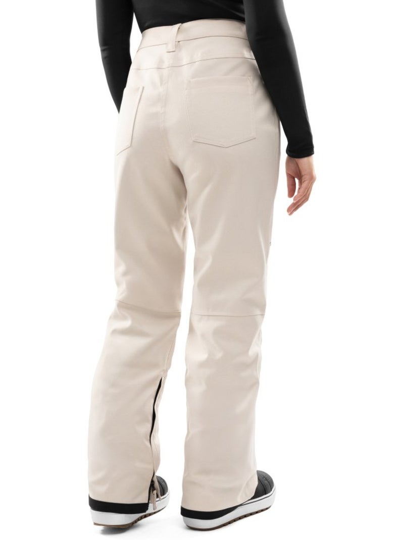 Pantaloni da snowboard hardshell donna sport invernali donna p2-w naeba Beige - Kiabi