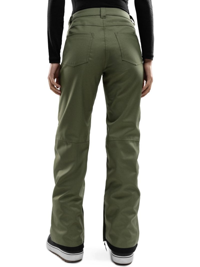 Pantaloni da snowboard hardshell donna sport invernali donna p2-w taiga Verde - Kiabi