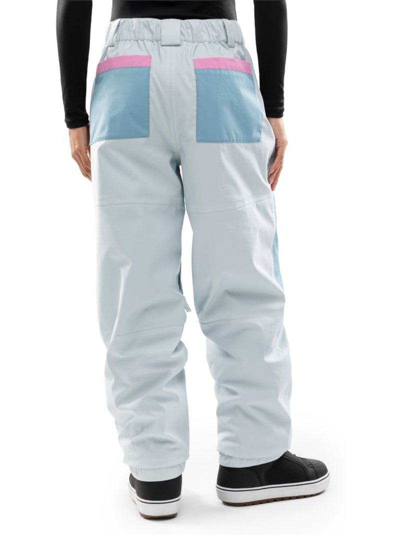 Pantaloni da snowboard oversize da donna donna p4-w yama light Blu - Kiabi
