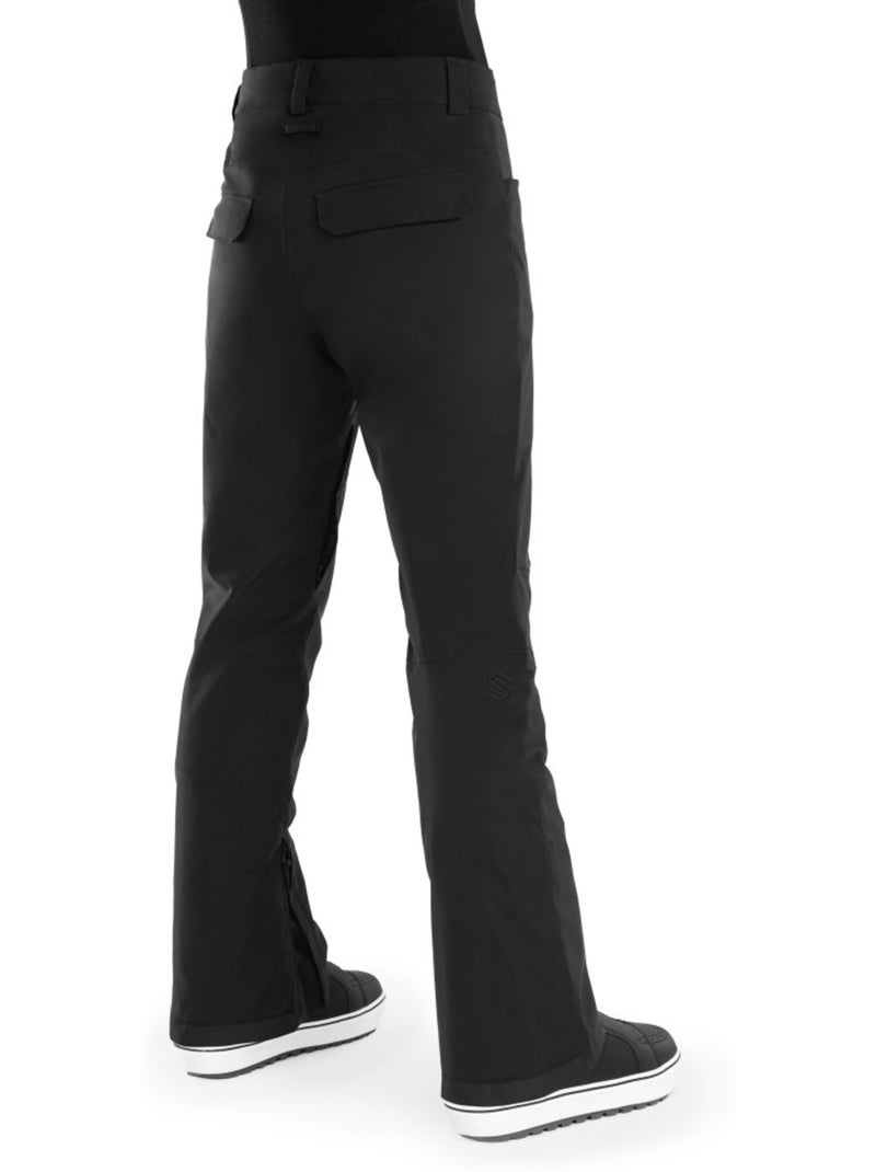 Pantaloni da snowboard premium da donna sport invernali donna srx sils Nero - Kiabi