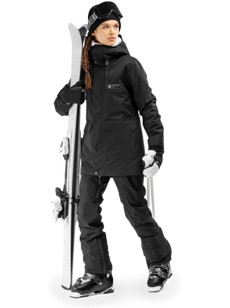 Pantaloni da snowboard premium da donna sport invernali donna srx sils Nero - Kiabi