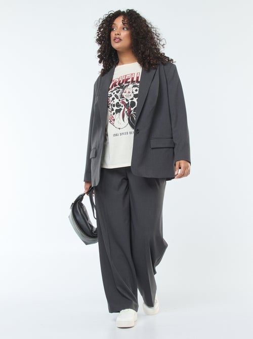 Pantaloni da tailleur a vita alta e taglio ampio / wide leg - Kiabi