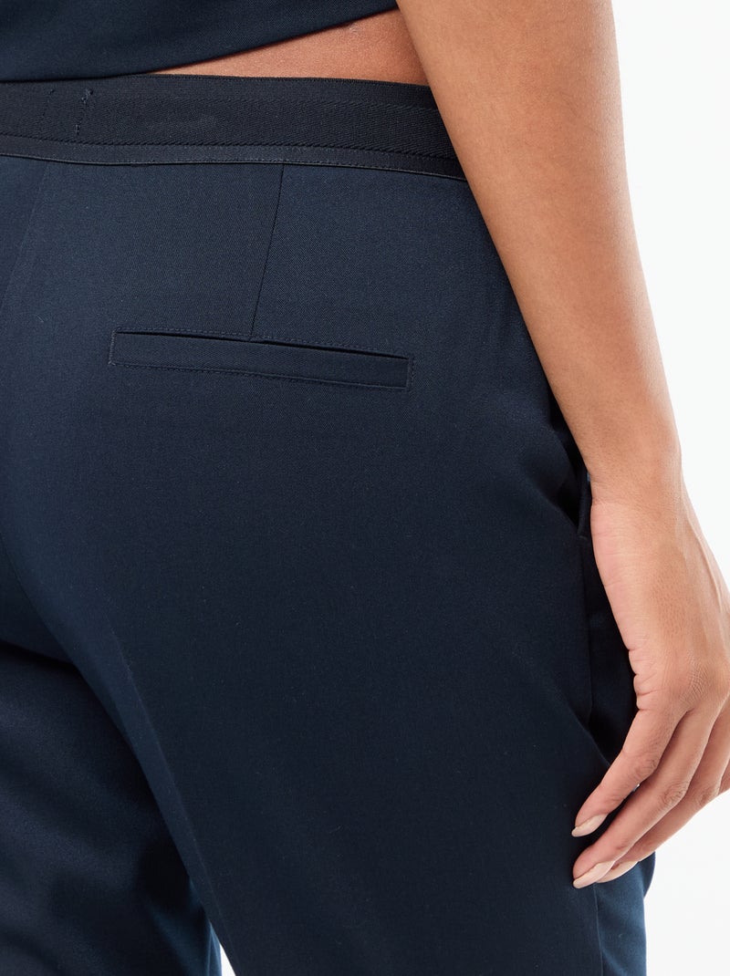 Pantaloni da tailleur dritti tinta unita Blu - Kiabi