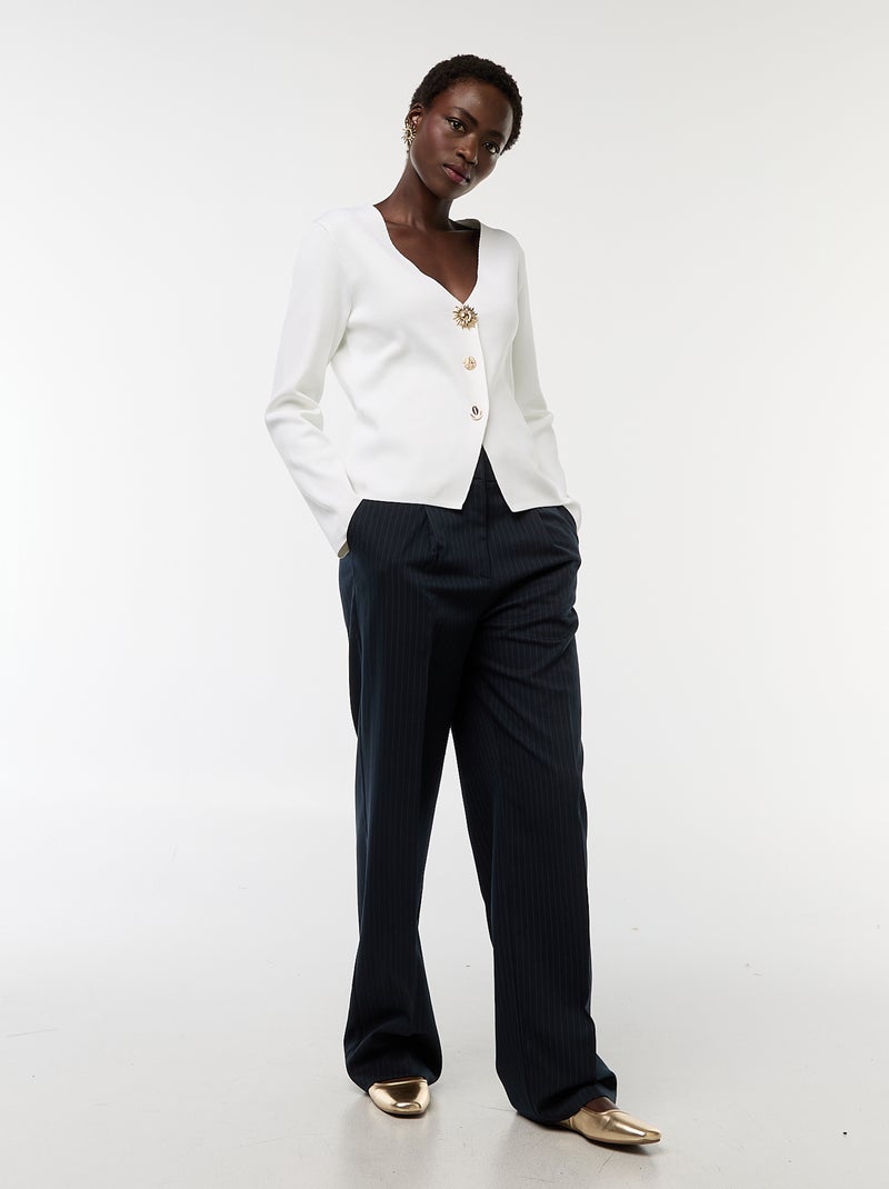 Pantaloni da tailleur taglio largo Blu - Kiabi
