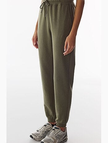 Pantaloni da tuta a vita alta con polsini elastici penti