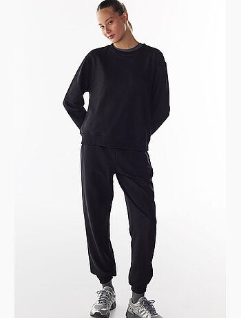 Pantaloni da tuta a vita alta con polsini elastici penti