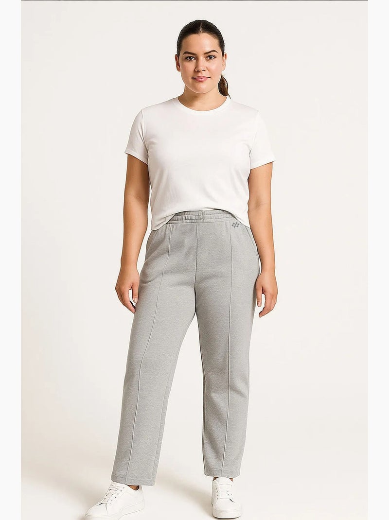 Pantaloni da tuta da donna in misto cotone tommy Grigio chiaro - Kiabi