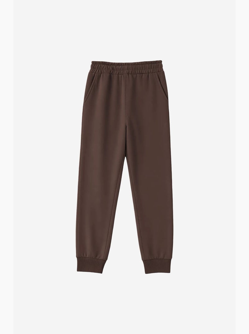 Pantaloni da tuta da donna in misto cotone tommy Marrone - Kiabi
