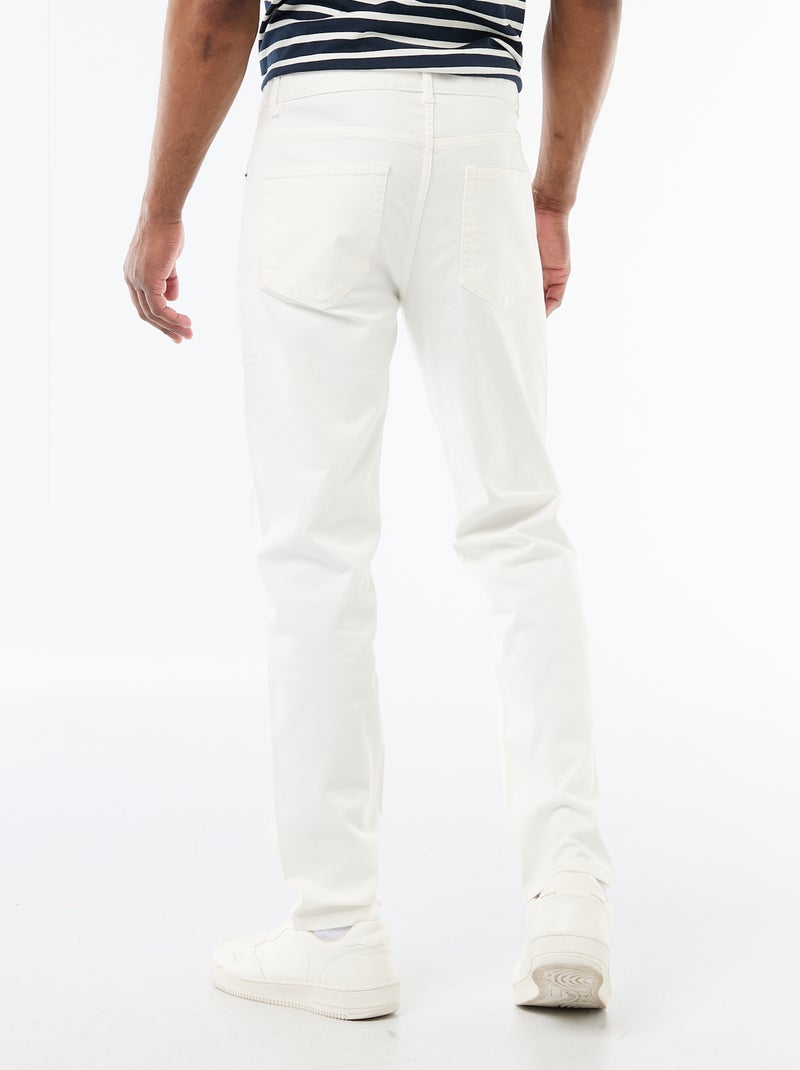 Pantaloni da uomo slim fit a 5 tasche Beige - Kiabi
