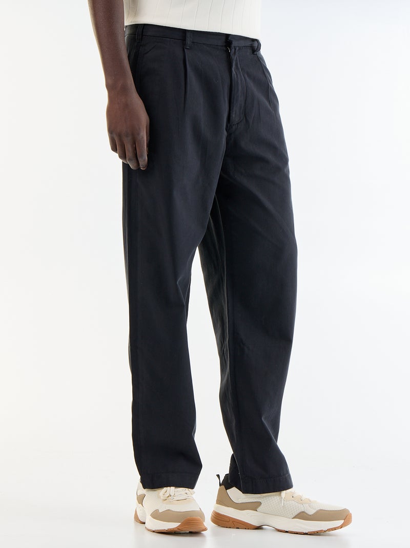 Pantaloni dal tocco morbido Nero - Kiabi