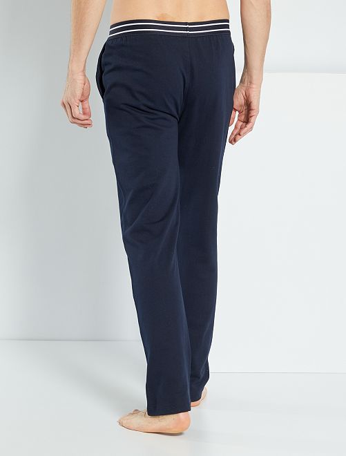 Pantaloni del pigiama in french terry - blu - Kiabi - 10.00€