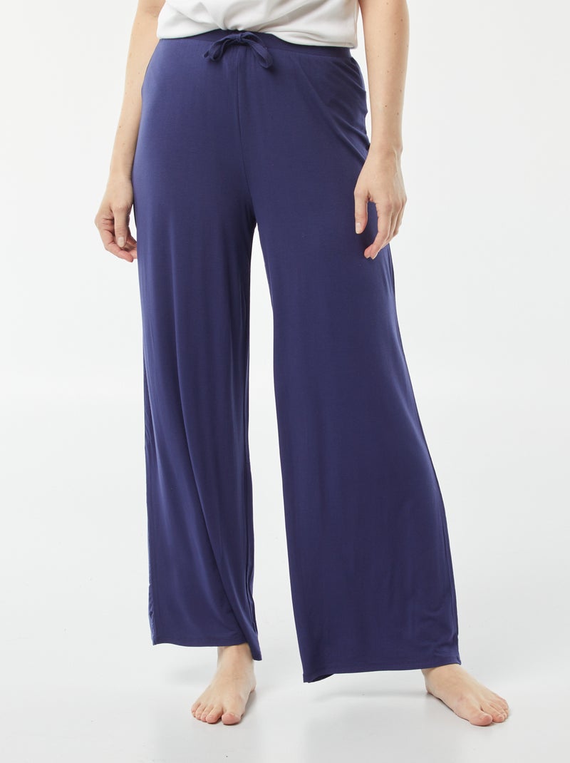 Pantaloni del pigiama larghi e morbidi Blu - Kiabi