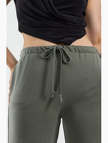 Pantaloni della tuta a gamba ampia con vita con coulisse busem