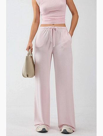 Pantaloni della tuta a gamba ampia con vita con coulisse busem