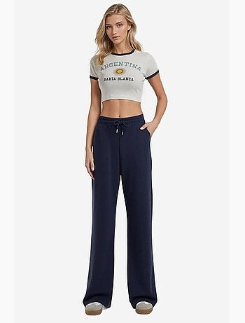 Pantaloni della tuta a gamba ampia in modal soft touch hiccup