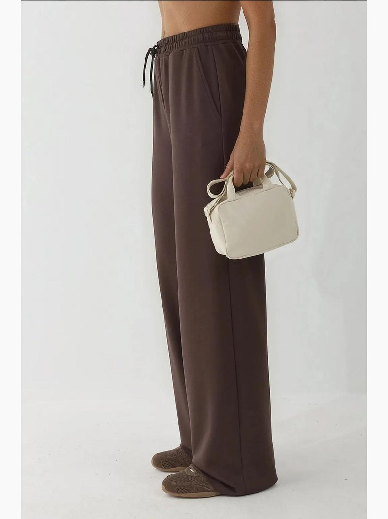 Pantaloni della tuta a gamba ampia in modal soft touch hiccup Marrone - Kiabi