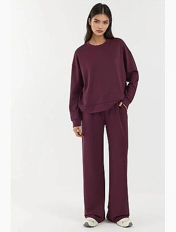 Pantaloni della tuta a gamba ampia in modal soft touch hiccup
