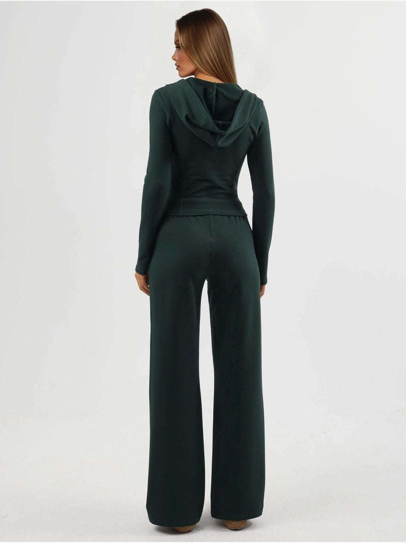 Pantaloni della tuta a gamba dritta con coulisse busem Verde scuro - Kiabi