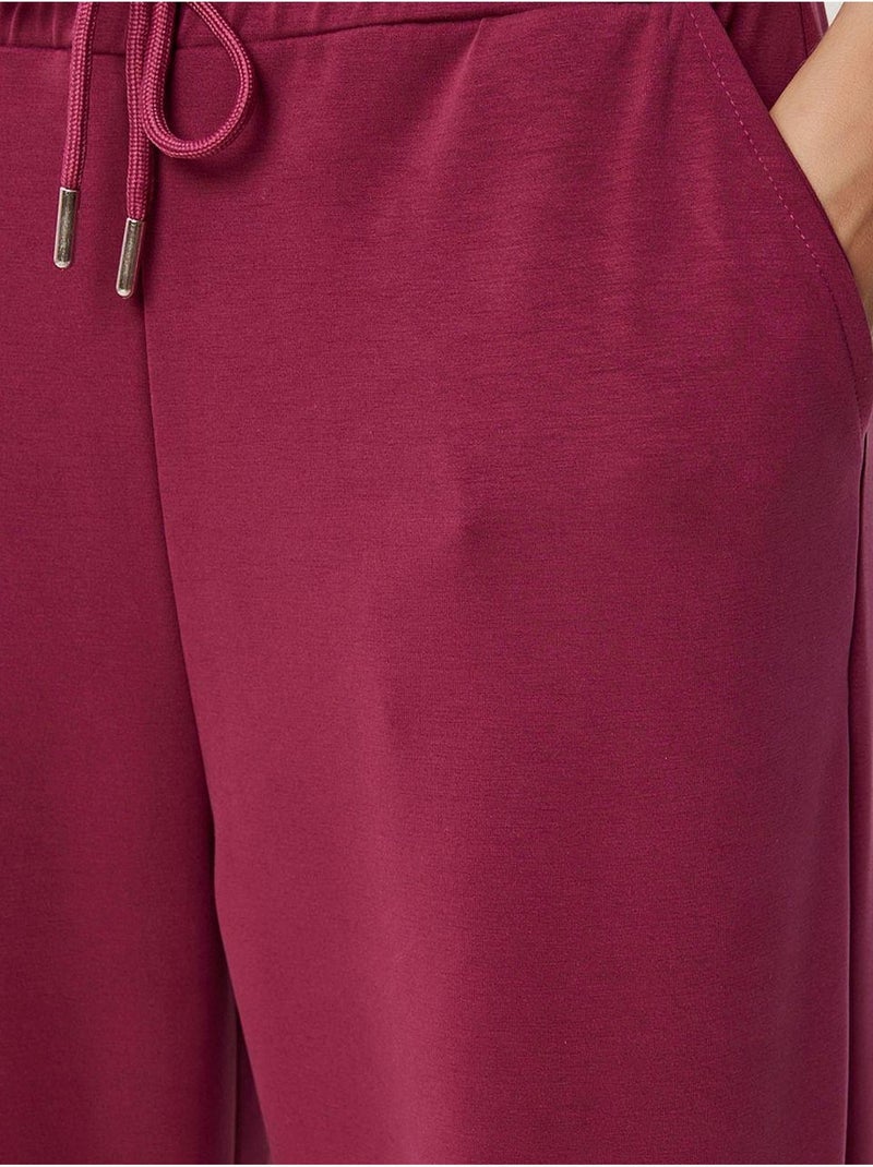 Pantaloni della tuta a gamba larga con vita a coulisse istanbul Magenta - Kiabi