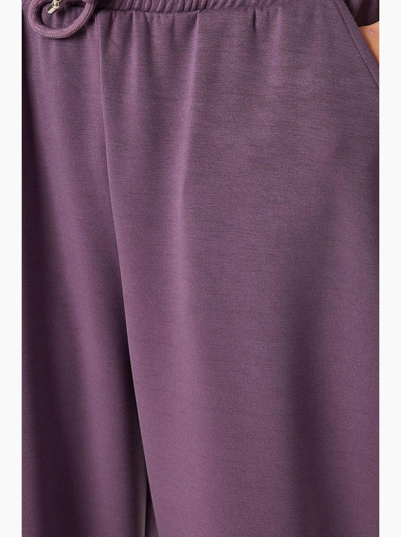 Pantaloni della tuta a gamba larga con vita a coulisse istanbul Malva - Kiabi