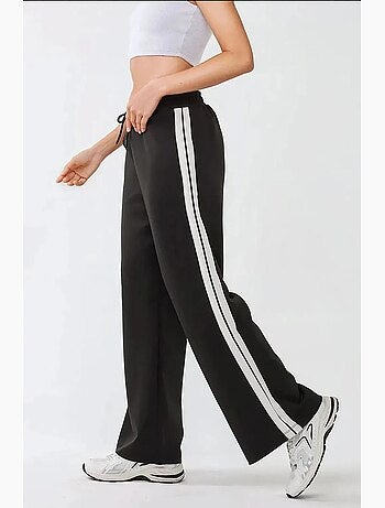 Pantaloni della tuta a righe a gamba ampia hiccup