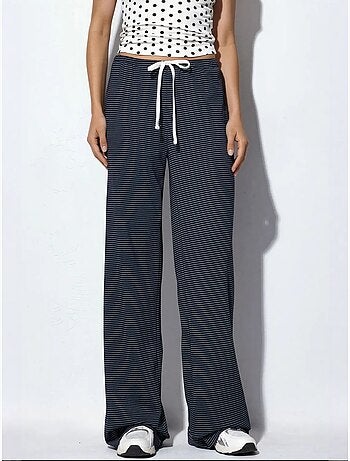 Pantaloni della tuta a righe a gamba dritta busem