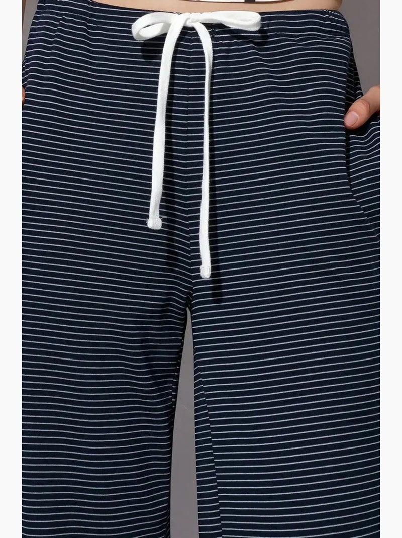 Pantaloni della tuta a righe a gamba dritta busem Nero - Kiabi