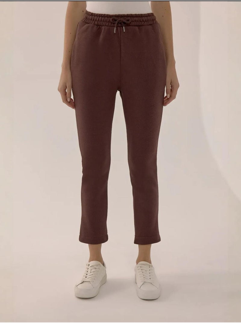 Pantaloni della tuta aderenti con cordoncino hiccup Marrone - Kiabi