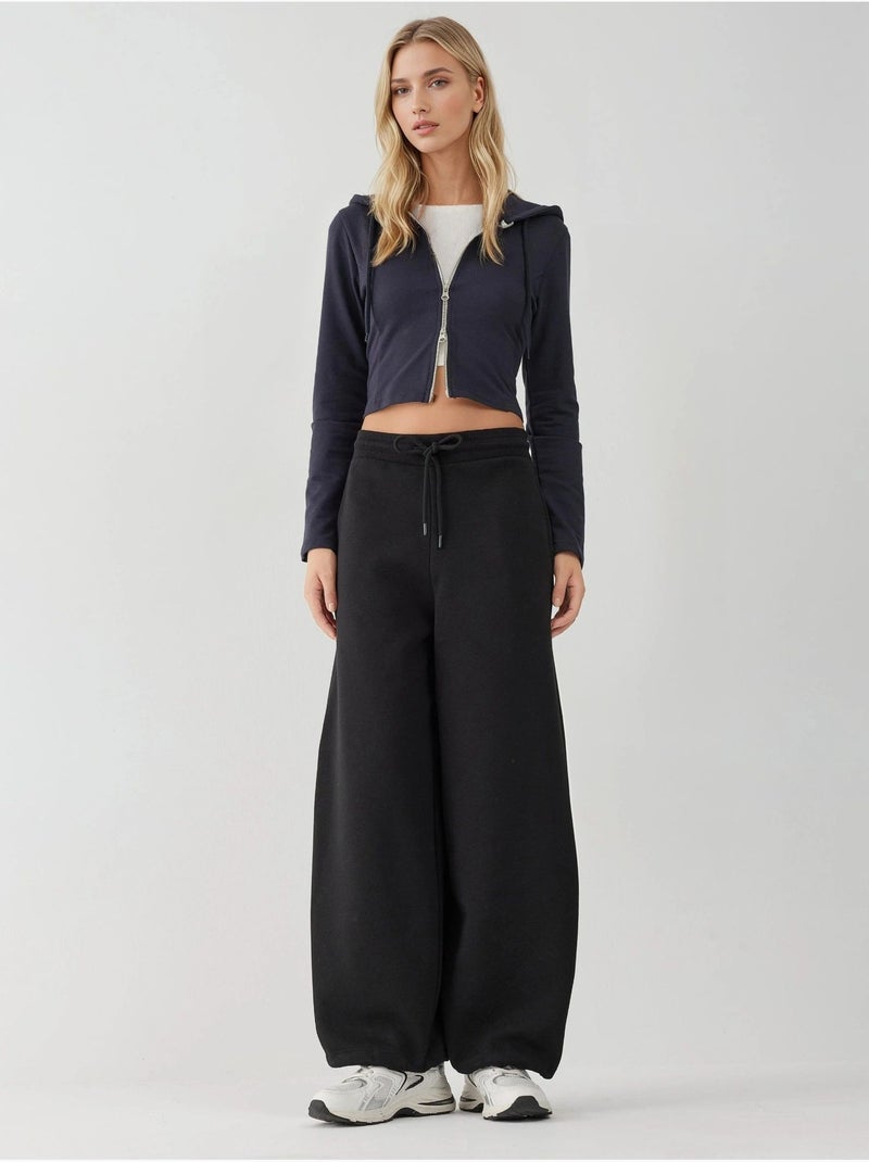 Pantaloni della tuta basic raised barrel fit hiccup Nero - Kiabi