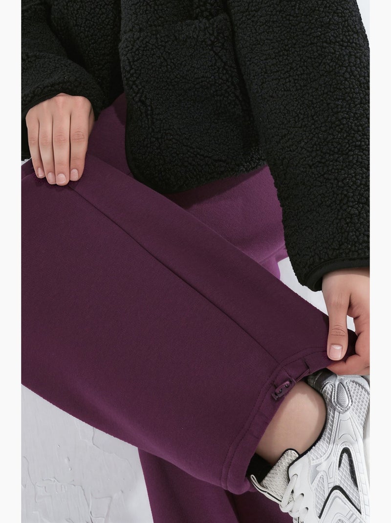 Pantaloni della tuta basic raised barrel fit hiccup Viola melanzana - Kiabi